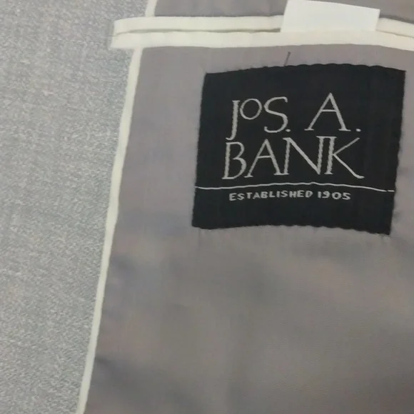 Jos. A. Bank Pale Gray Linen/Wool Summer Sport Jacket 42R